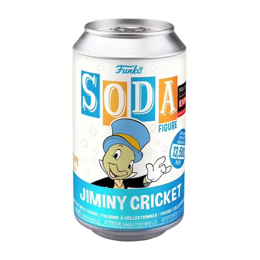 SODA by Funko - Disney - Pinocchio - Jiminy Cricket - 2024 Entertainment Expo Shared EXCLUSIVE - LE 13500 pc - CHANCE OF CHASE