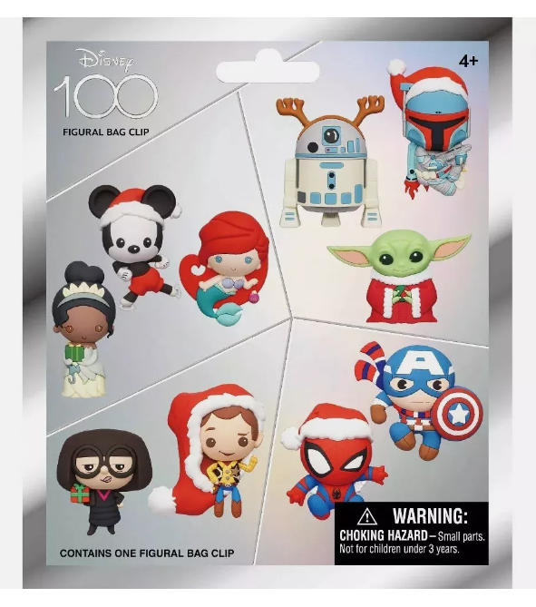 Figural Bag Clip - Disney100 - Holiday Character (Blind Bag)