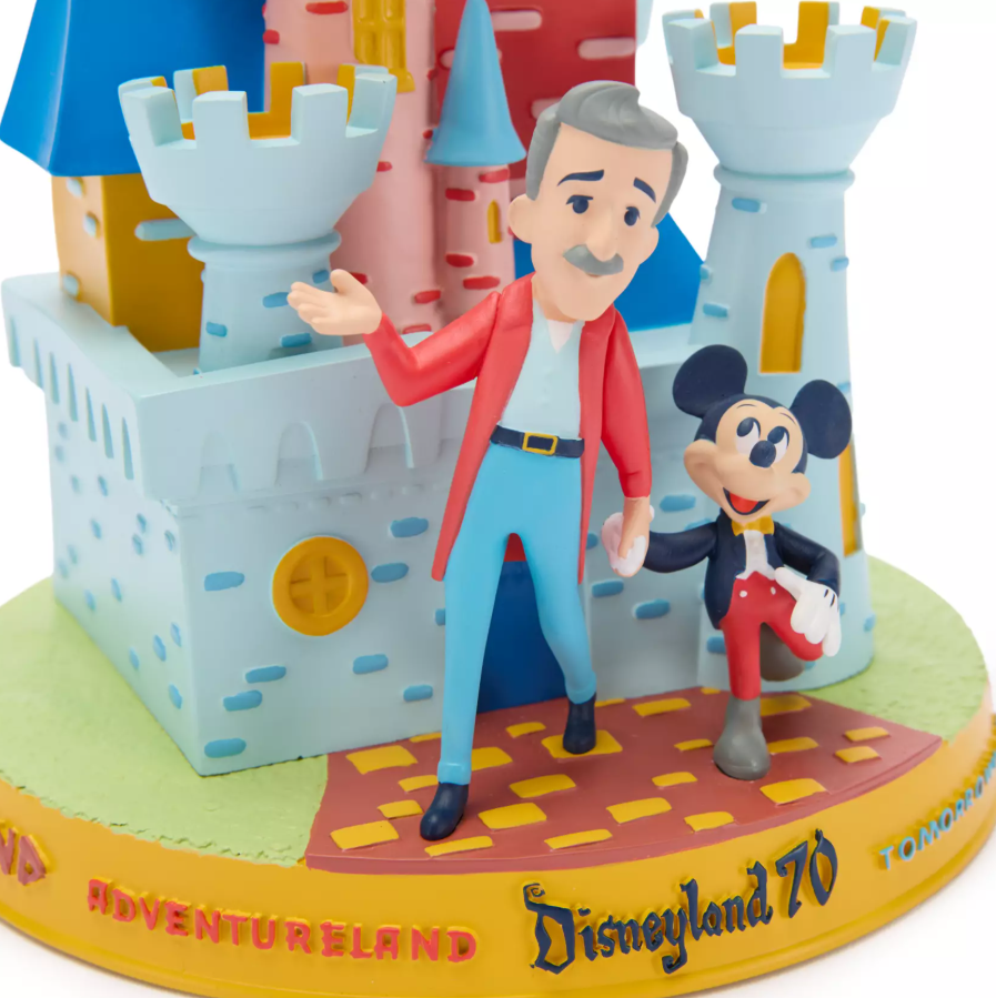 Disney Vault Collection (2025) - Figurine - Disneyland 70th Anniversary -Walt Disney and Mickey Mouse at Sleeping Beauty Castle