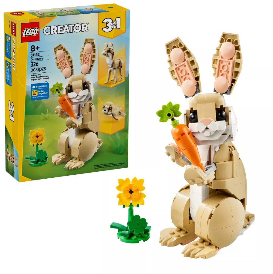 LEGO 31162 - Creator 3 in 1 - Cute Bunny (326pc)