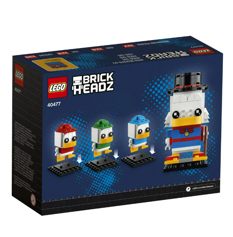 LEGO 40477 - BrickHeadz - Disney - DuckTales - Scrooge, Huey, Dewey, & Louie (340pc) - RETIRED