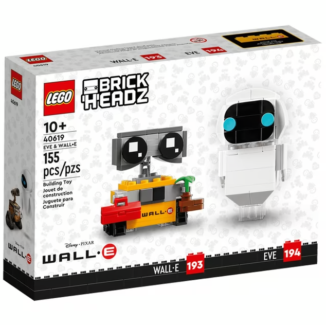 LEGO 40619 - BrickHeadz - Disney - EVE & WALL-E (155pc)