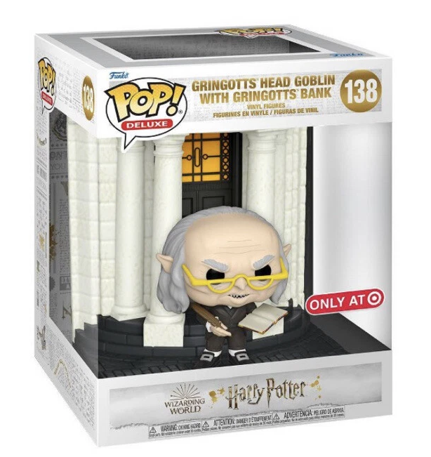 Funko POP! Deluxe - Harry Potter - Gringotts Head Goblin with Bank (#138) - EXCLUSIVE