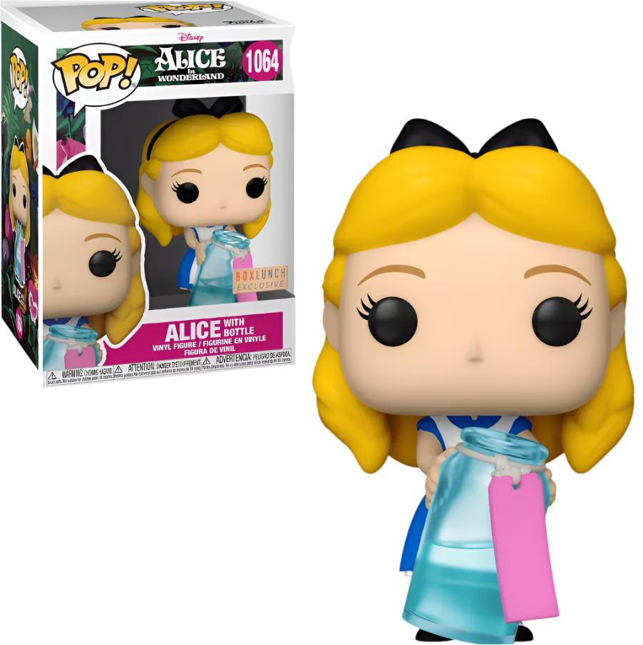 Funko POP! Disney - Alice in Wonderland - Alice with Potion Bottle - Translucent (#1064) - EXCLUSIVE