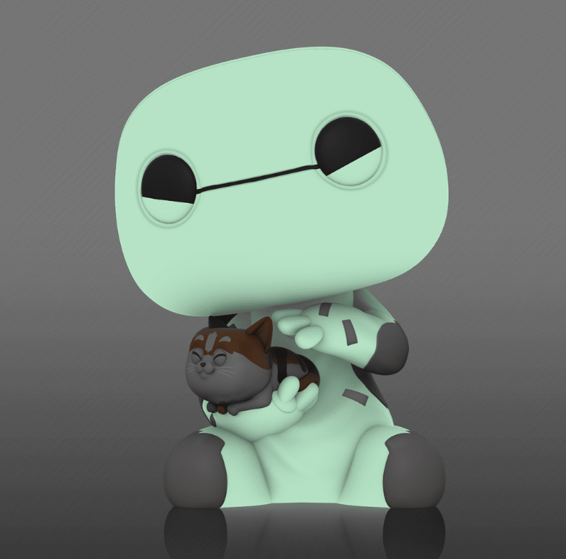 Funko POP! Disney - Big Hero 6 - Baymax w/ Mochi - GLOW CHASE Variant (#988) - EXCLUSIVE