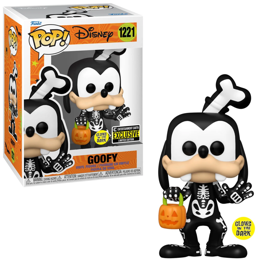 Funko POP! Disney - Halloween 2022 - Skeleton Goofy - Glow in the Dark (#1221) - EXCLUSIVE