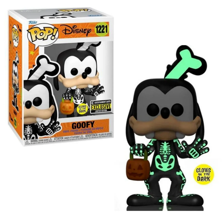 Funko POP! Disney - Halloween 2022 - Skeleton Goofy - Glow in the Dark (#1221) - EXCLUSIVE