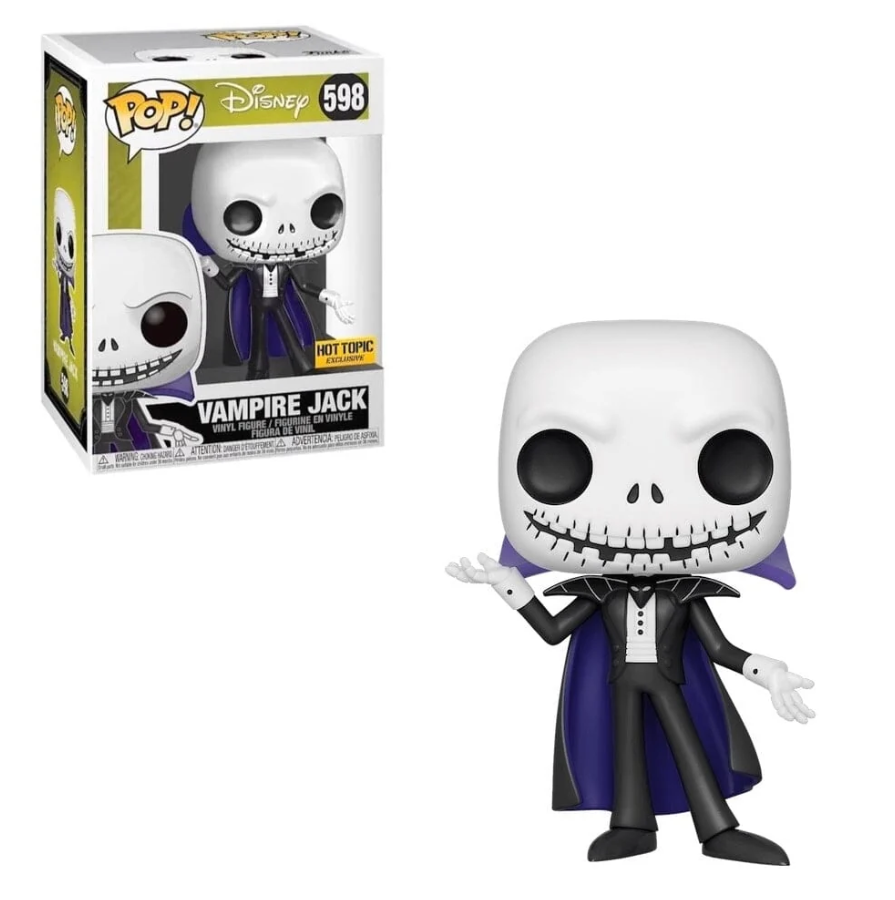 Funko POP! Disney - The Nightmare Before Christmas - Vampire Jack - Metallic (#598) EXCLUSIVE