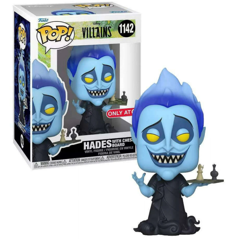 Funko POP! Disney - Villains - Hades with Chess Board (#1142) - EXCLUSIVE