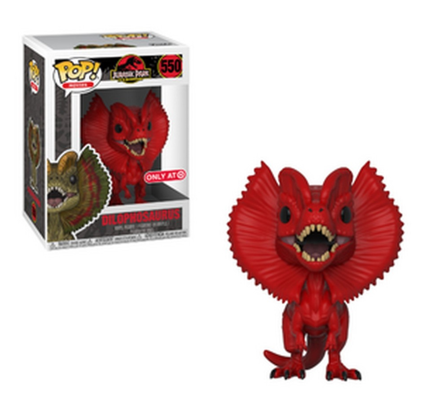 Funko POP! Movies - Jurassic Park - 25th Anniversary - Dilophosaurus - Red (#550) - EXCLUSIVE