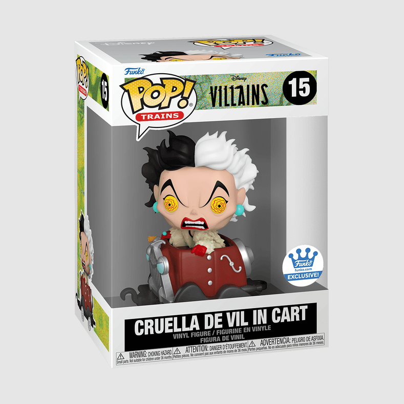 Funko POP! Trains - Disney Villains - Cruella de Vil in Cart (#15) - EXCLUSIVE