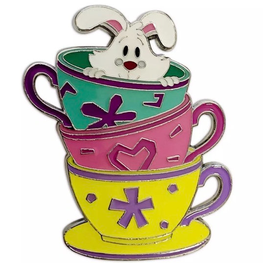 Collectible Pin - Disney Parks - Holiday Ornament Box - Alice in Wonderland - Mad Tea Party with White Rabbit (2021)