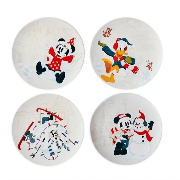Plate Set - Disney - Walt's Holiday Lodge (2021) - Set of 4