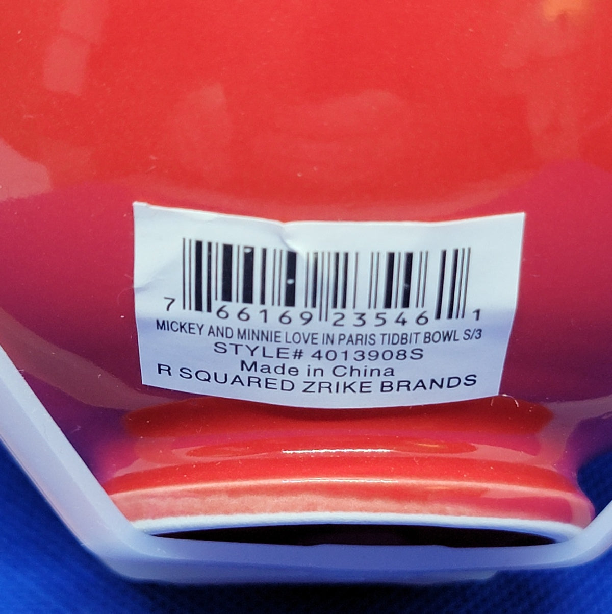 Bowl Set - Disney - Mickey & Minnie Mouse - "Love In Paris" 3PC