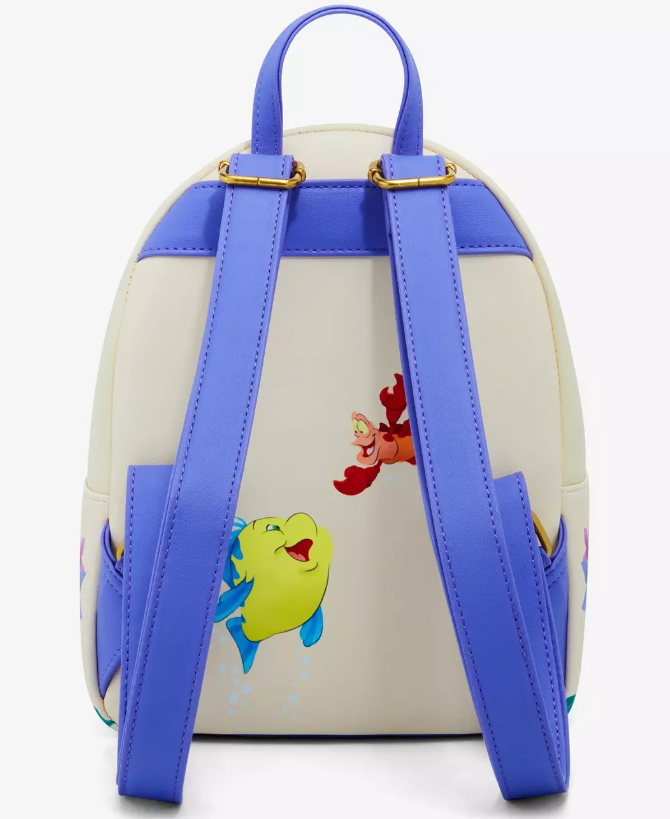 Loungefly Mini Backpack - Disney - The Little Mermaid - Sea Flowers