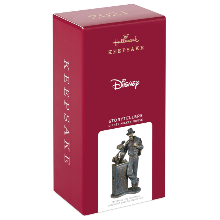 Hallmark Keepsake Ornament (2021) - Disney - Storytellers - Walt Disney w Mickey Mouse