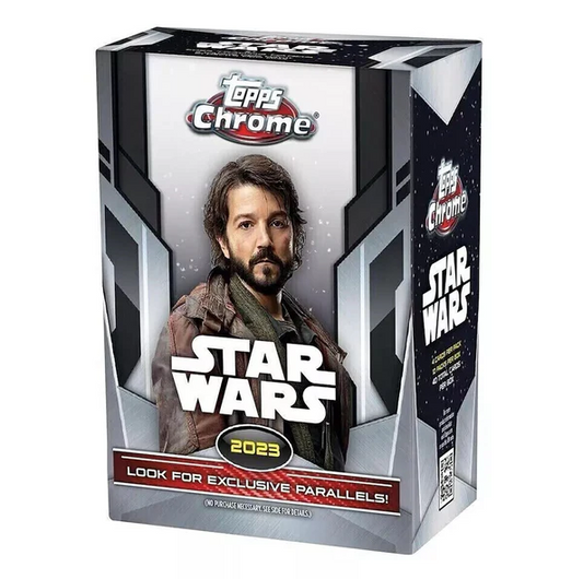 2023 Topps Star Wars Chrome - Blaster Box (40 Cards) - EXCLUSIVE PURPLE WAVE PARALLELS