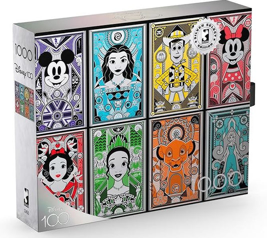Ceaco - Disney100 - Silver Select - Deco-Luxe Disney Character Collage Puzzle (1000pc)