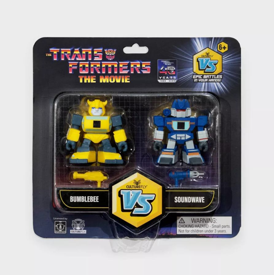 Culture Fly - VS - Transformers The Movie - 40th Anniversary - Bumblebee vs Soundwave