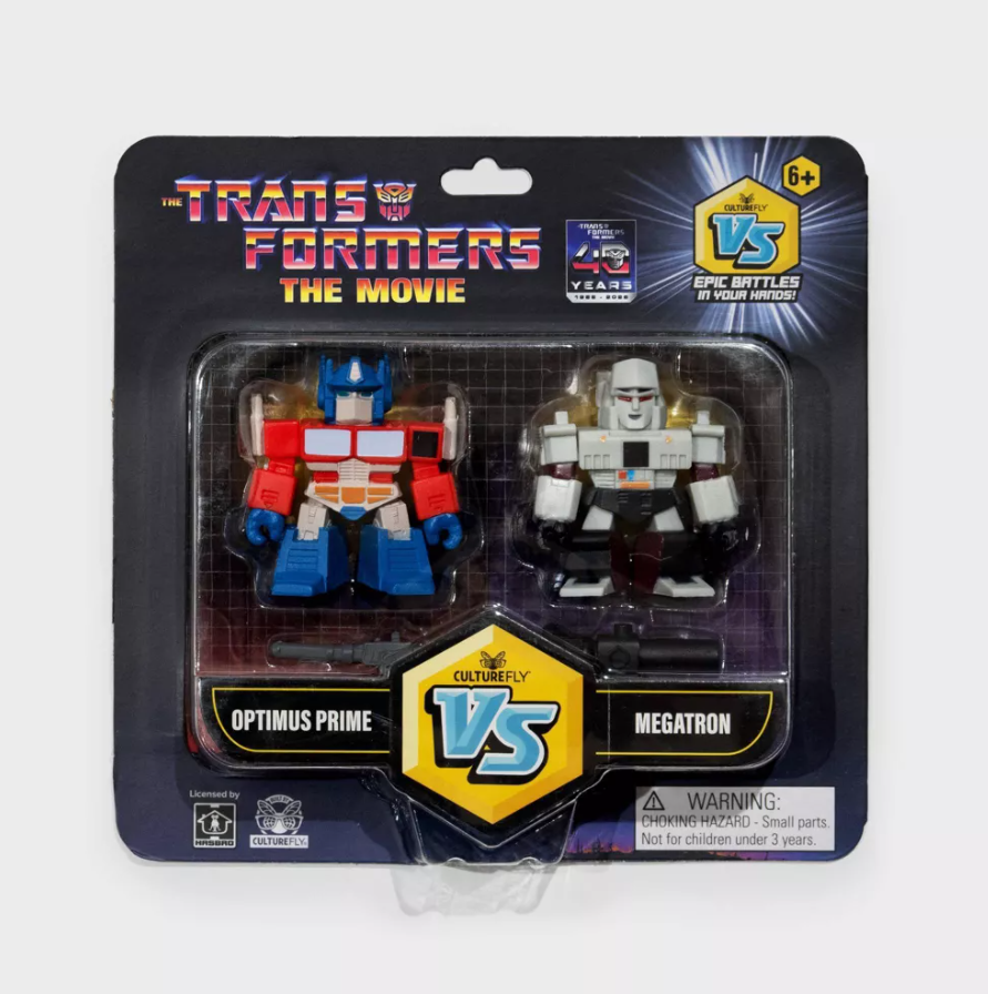 Culture Fly - VS - Transformers The Movie - 40th Anniversary - Optimus Prime vs Megatron