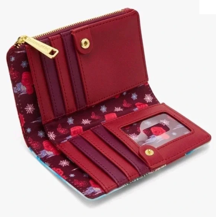 Loungefly Wallet - Disney - Beauty and the Beast - Winter Ice Skating - EXCLUSIVE
