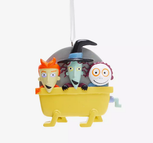 Hallmark Ornament (2021) - Disney - The Nightmare Before Christmas - Lock, Shock, & Barrel in Bathtub