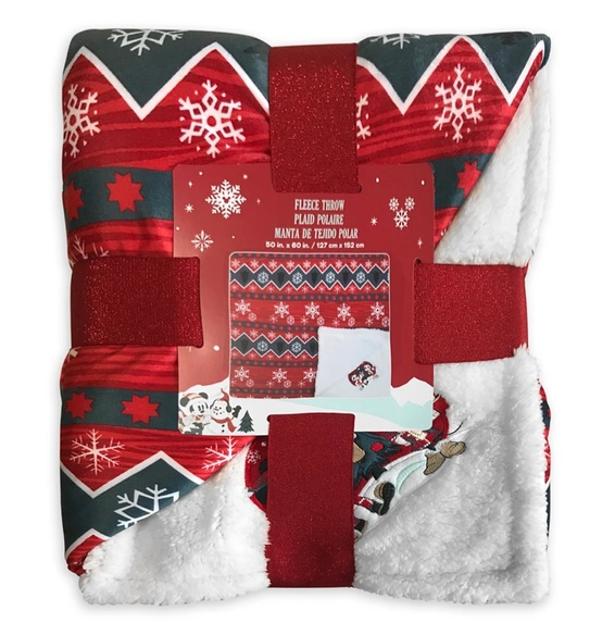 Throw Blanket - Disney Parks - Mickey & Minnie - Holiday 2021 (50"x60")