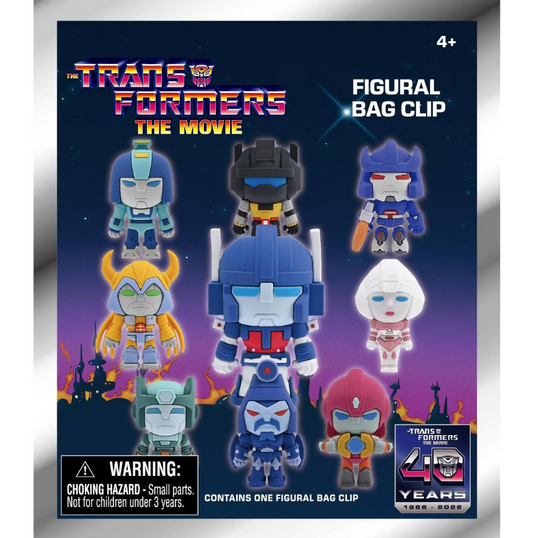 Figural Bag Clip - Transformers The Movie - 40th Anniversary (Blind Bag)