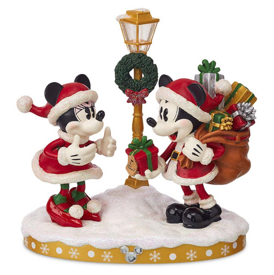 Light-Up Figurine - Disney - Good Tidings Collection (2018) - Santa Mickey & Minnie