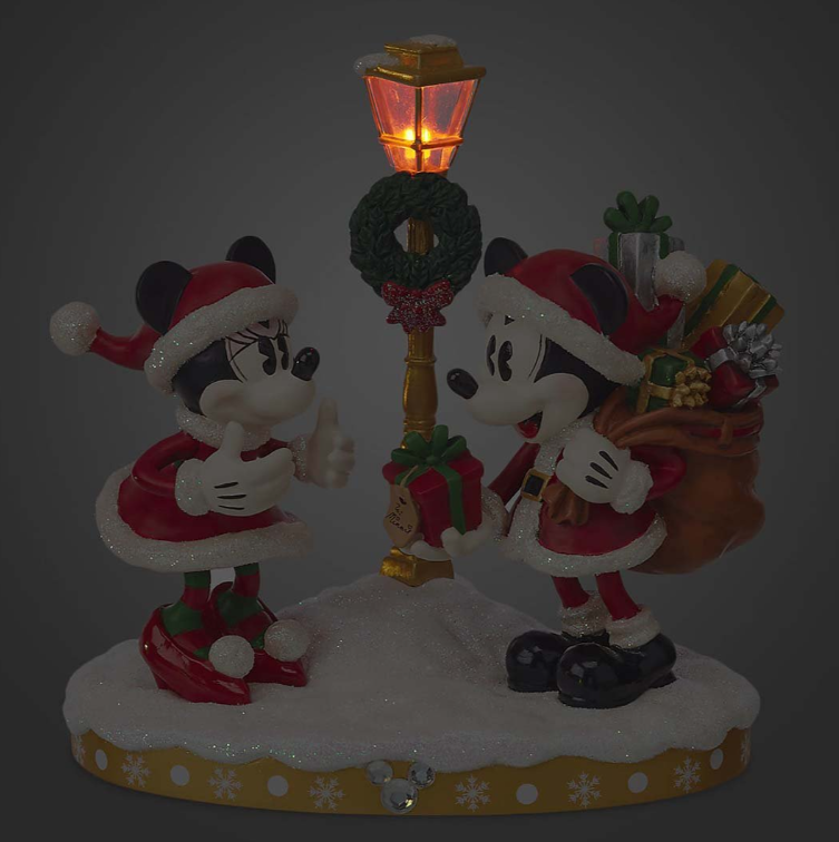 Light-Up Figurine - Disney - Good Tidings Collection (2018) - Santa Mickey & Minnie