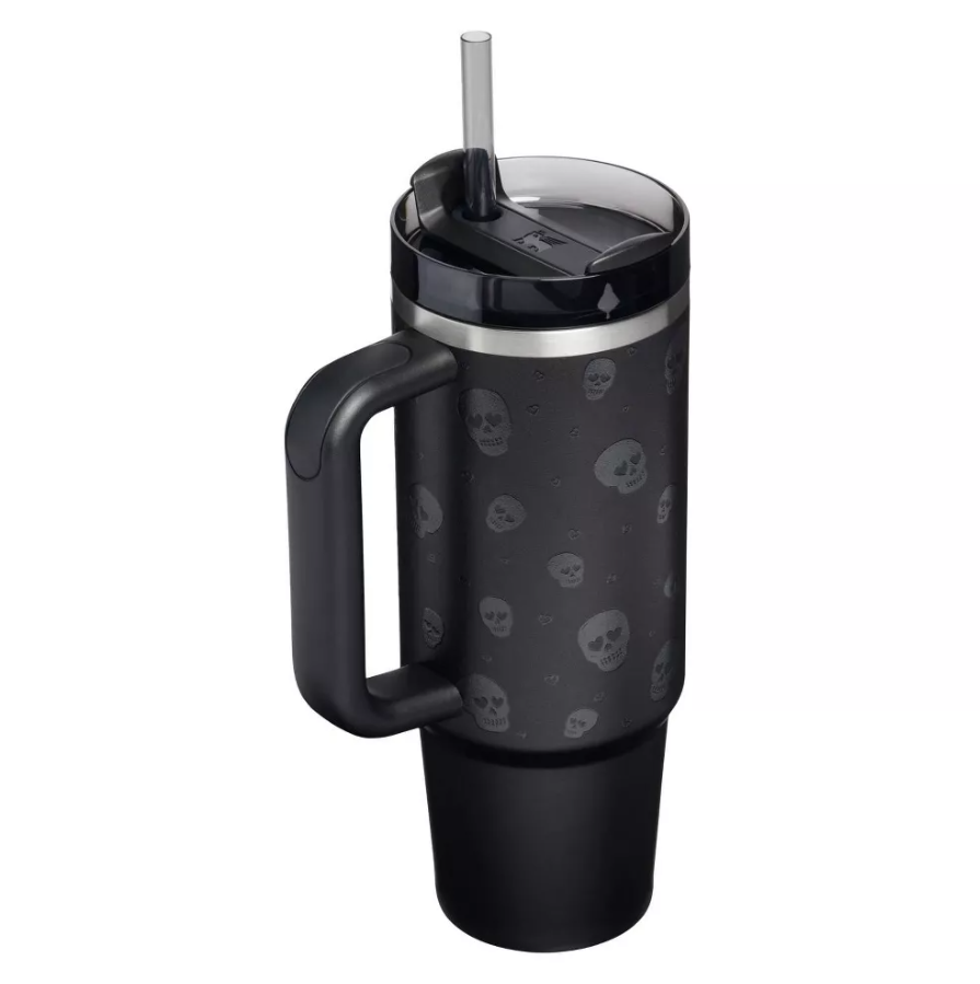 Stanley - H2.0 Flowstate Quencher Tumbler - Halloween 2026 - Sweetheart Skulls (30oz)