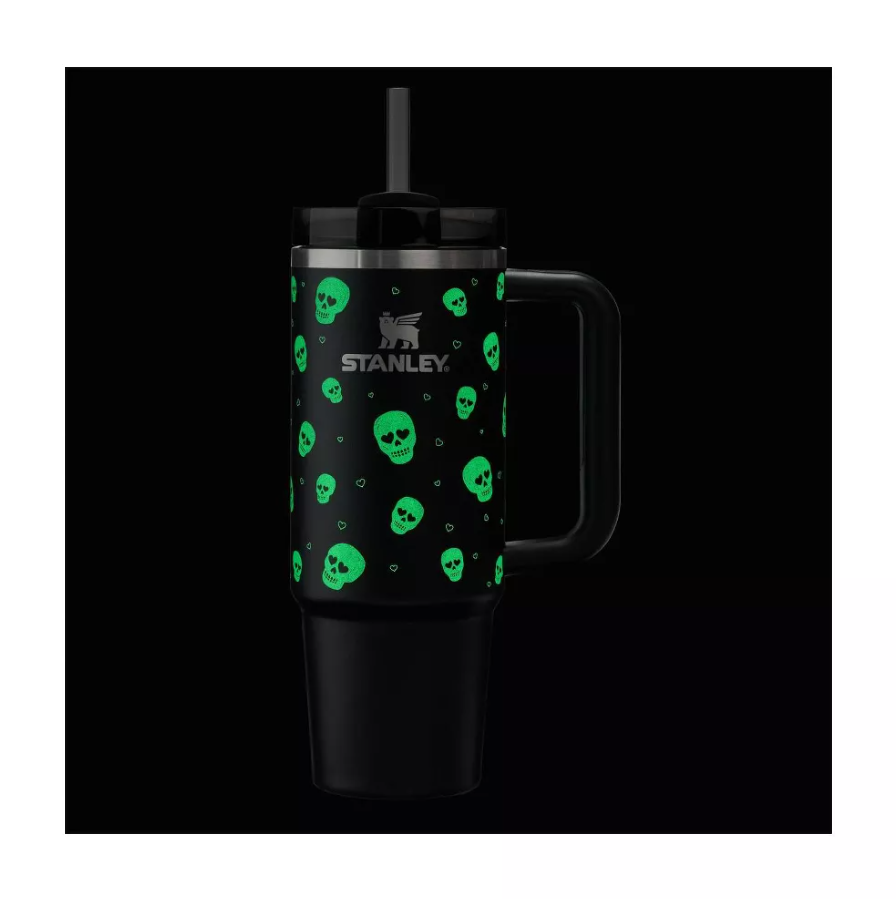 Stanley - H2.0 Flowstate Quencher Tumbler - Halloween 2026 - Sweetheart Skulls (30oz)