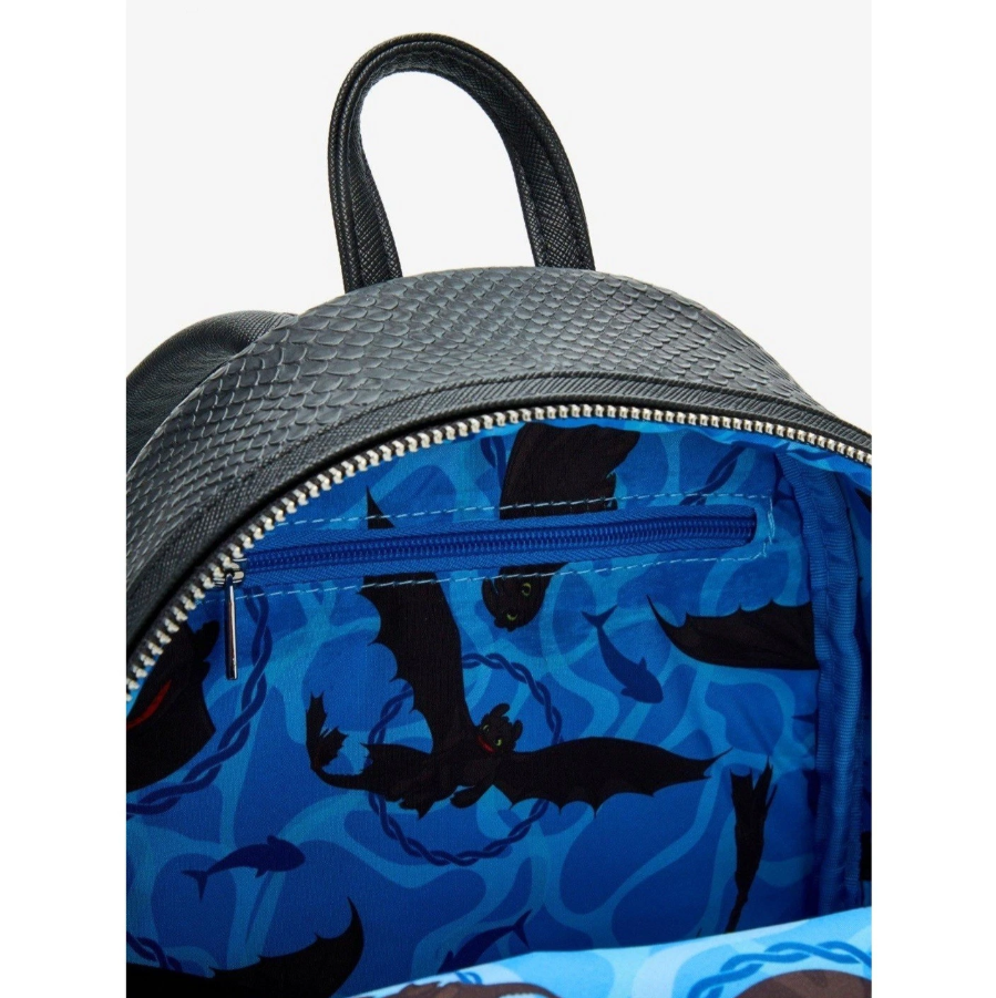 Loungefly Mini Backpack - How to Train Your Dragon - Toothless w/ Fish - EXCLUSIVE