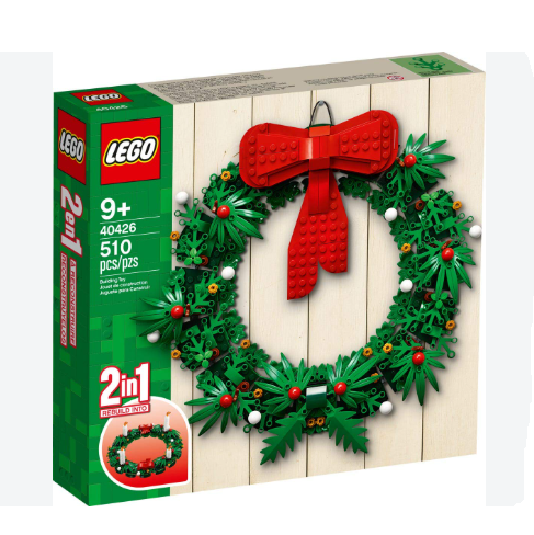 LEGO 40426 - Christmas Wreath 2 in 1 (510pc) - RETIRED - DAMAGED BOX