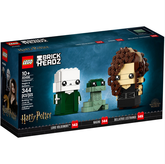 LEGO 40496 - BrickHeadz - Harry Potter - Voldemort, Bellatrix, and Nagini (344pc)