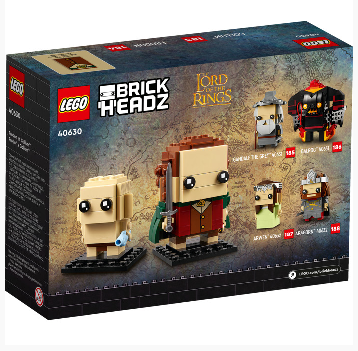 LEGO 40630 - BrickHeadz - Lord of the Rings - Frodo & Gollum (184pc)