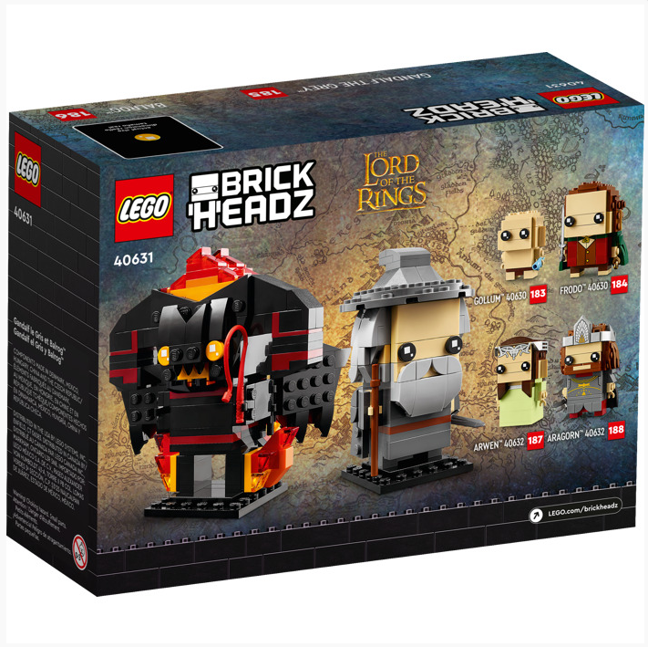 LEGO 40631 - BrickHeadz - Lord of the Rings - Gandalf & Balrog (348pc)