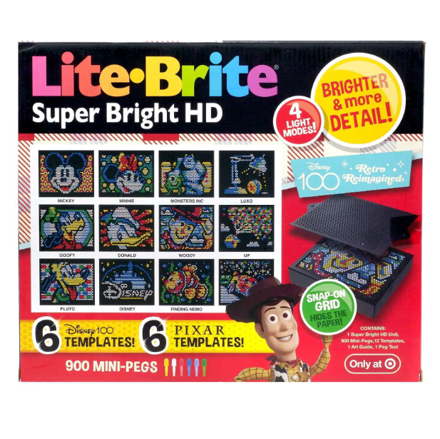 Lite Brite - Disney100 - Retro Reimagined - Super Bright HD - EXCLUSIVE