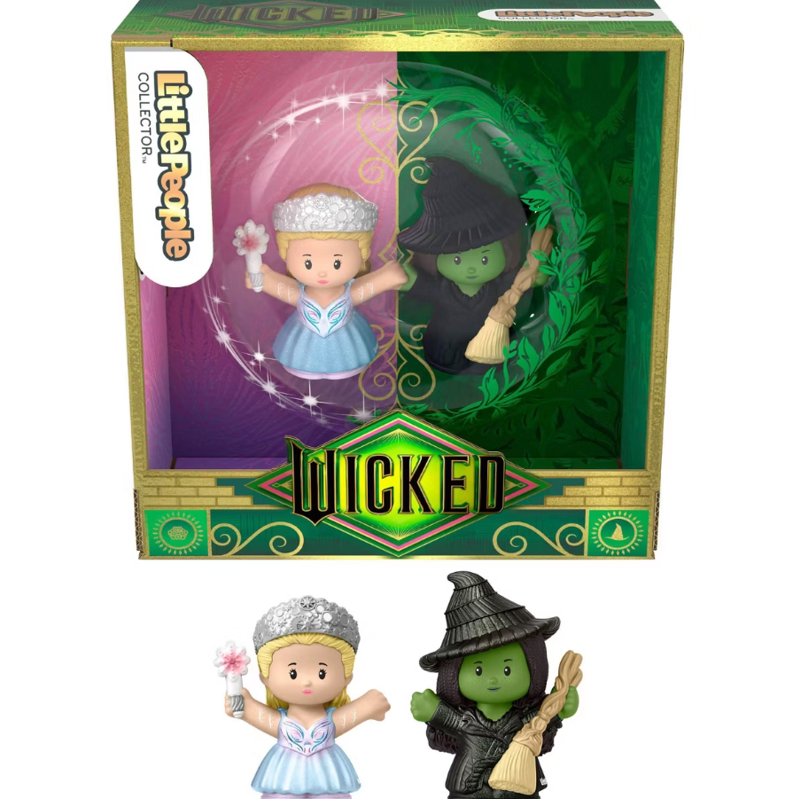 Fisher Price - Little People Collector - Wicked - Elphaba & Glinda - 2pc Special Edition Set