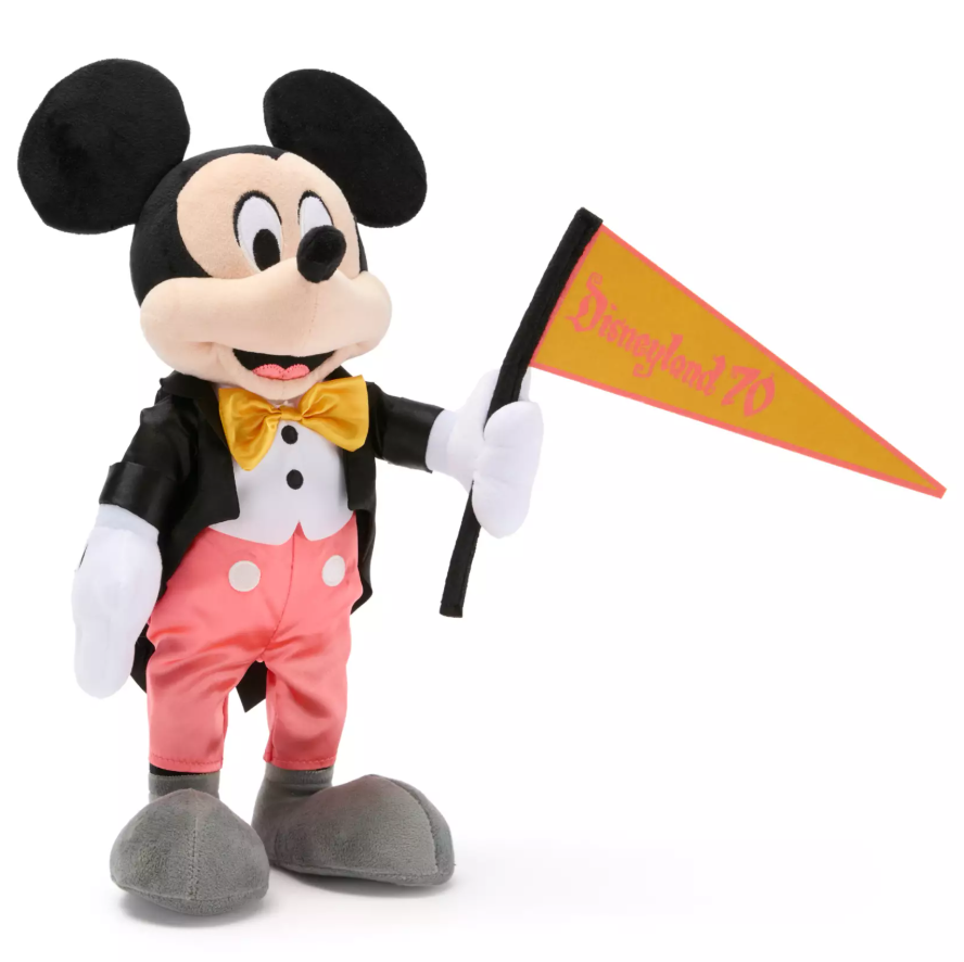 Mickey Mouse Plush (14 1/2") - Disneyland 70th Anniversary