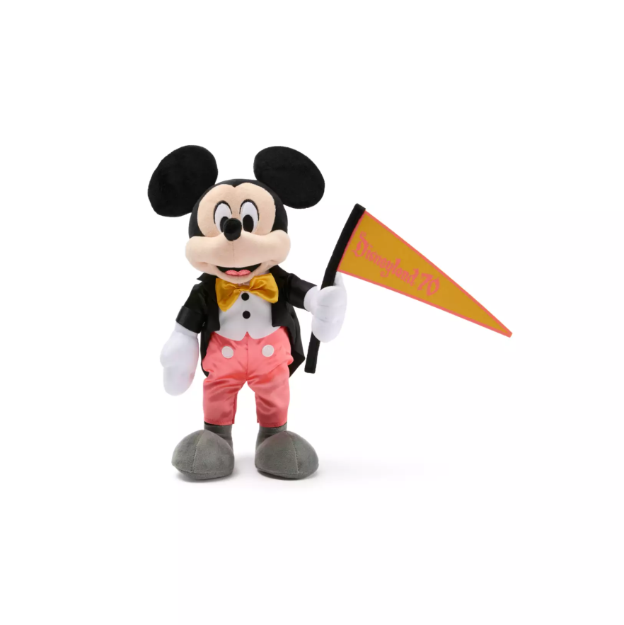Mickey Mouse Plush (14 1/2") - Disneyland 70th Anniversary