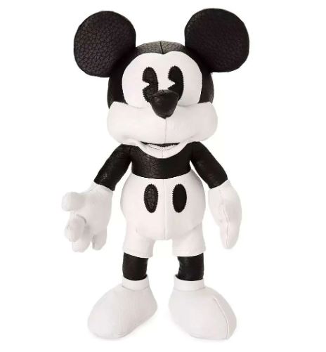 Mickey Mouse Plush (10") - The True Original - B&W Synthetic Leather