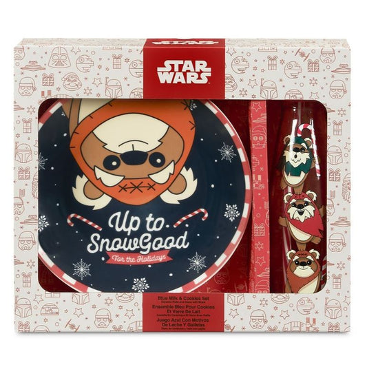 Milk & Cookies Set - Star Wars - Ewoks - "Up to Snow Good" 3PC