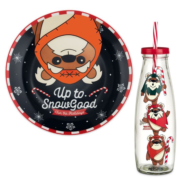 Milk & Cookies Set - Star Wars - Ewoks - "Up to Snow Good" 3PC