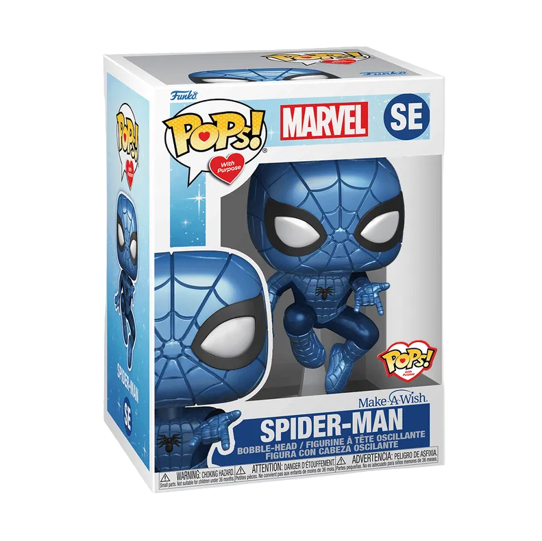 Funko POPS! With Purpose - Marvel - Spider-Man (#SE) - Make-A-Wish EXCLUSIVE