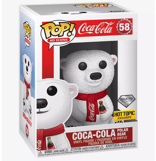 Funko POP! Ad Icons - Coca Cola - Coca-Cola Polar Bear - Diamond Glitter (#58) - EXCLUSIVE