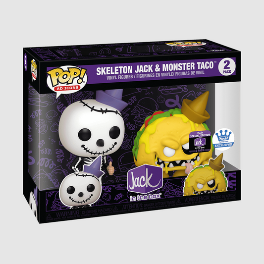 Funko POP! Ad Icons - Jack in the Box - Skeleton Jack & Monster Taco (2PK) - EXCLUSIVE