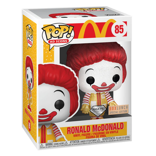 Funko POP! Ad Icons - McDonald's - Ronald McDonald - Diamond Glitter (#85) - EXCLUSIVE