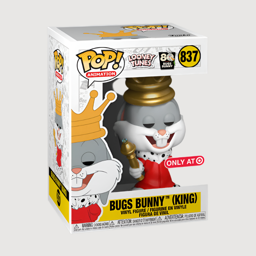 Funko POP! Animation - Looney Tunes - King Bugs Bunny (#837) - EXCLUSI ...