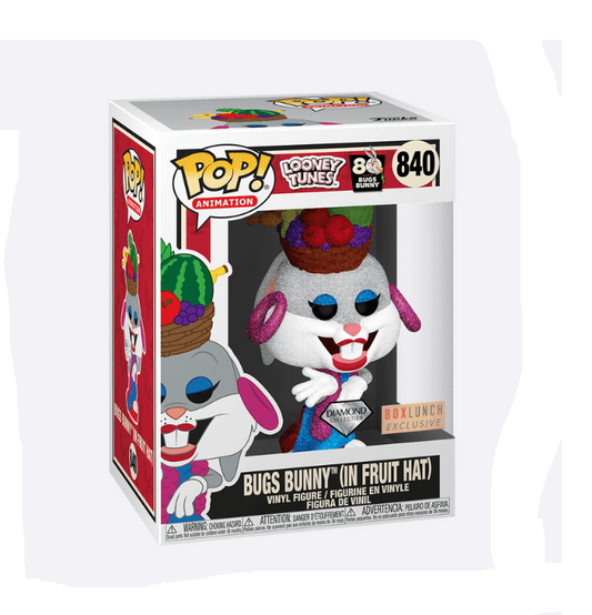 Funko POP! Animation - Looney Tunes - Bugs Bunny in Fruit Hat - Diamond Glitter (#840) - EXCLUSIVE